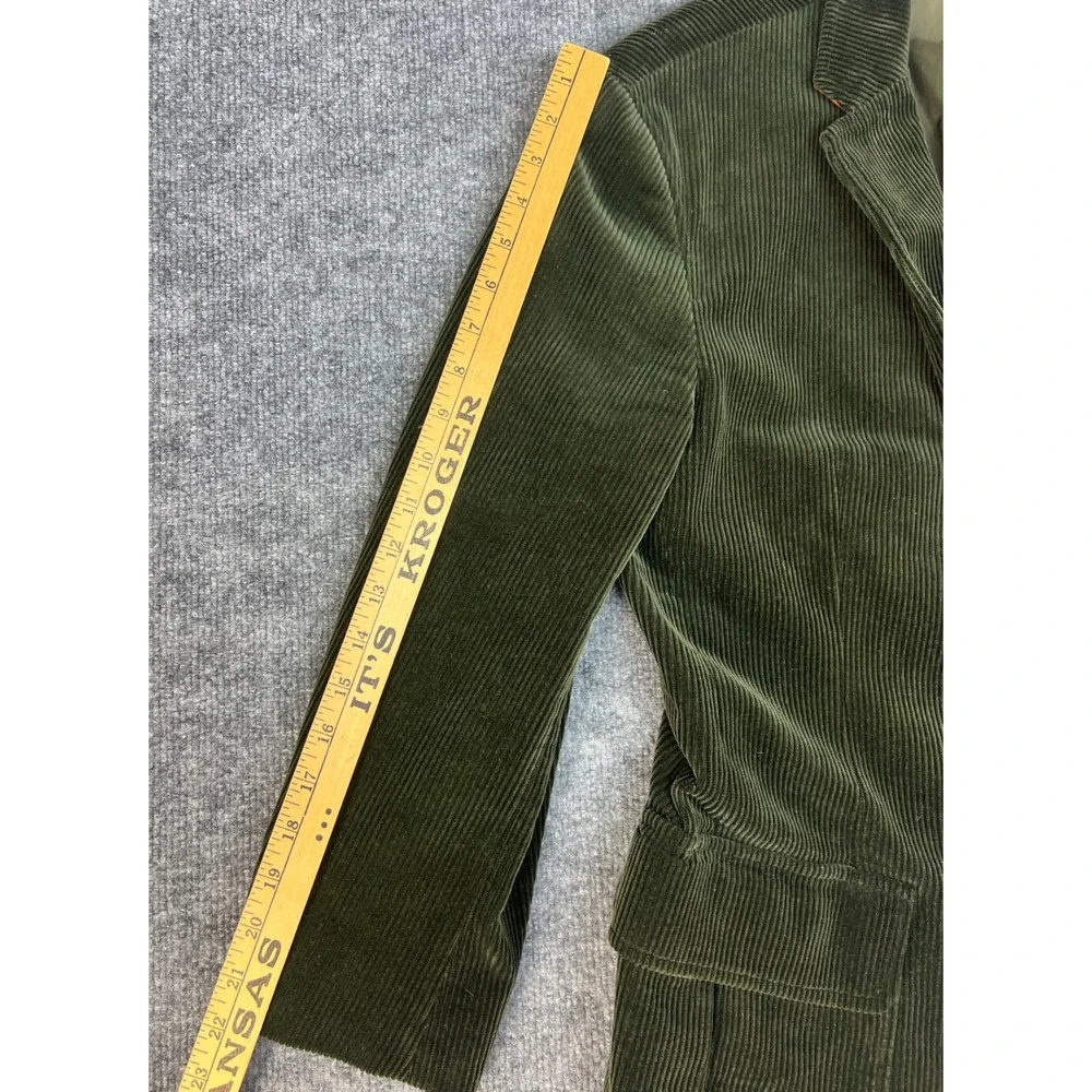 Polo Ralph Lauren Corduroy Blazer Mens 40R Green Good Wide Wale Sport Coat
